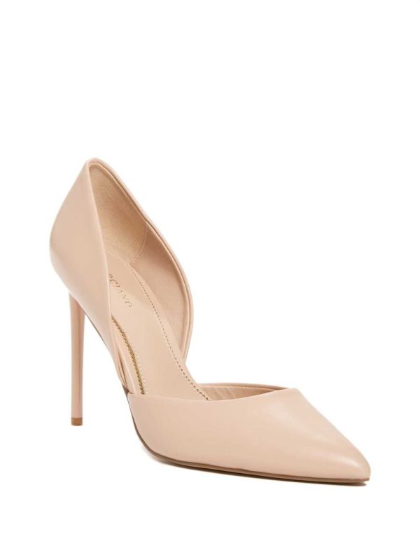 Apricot Women's Guess Heartbreaker Leather d'Orsay Pump Pumps Australia Sale | 503GVUODW