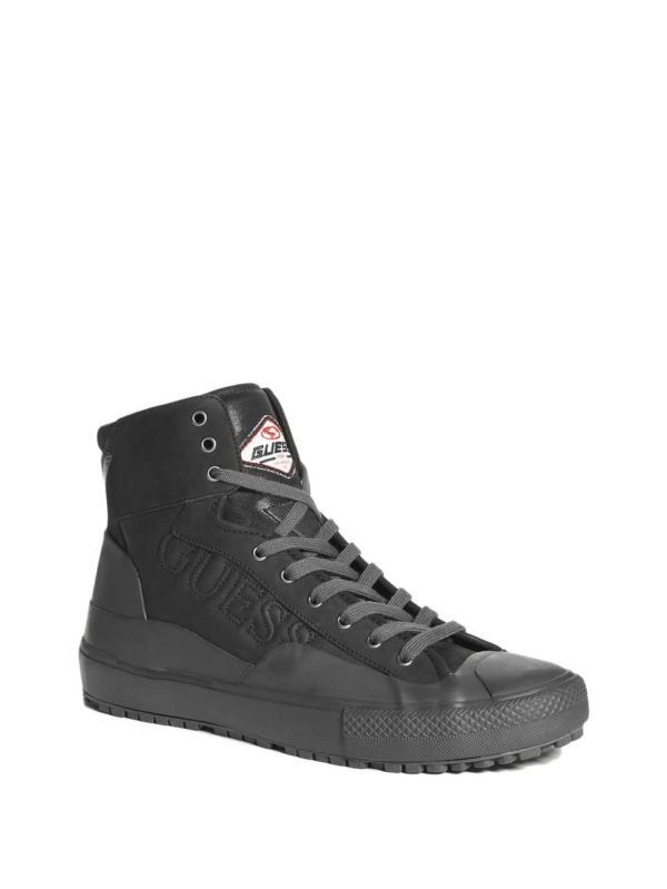 Black Men's Guess Ederle Lace-Up Boots Australia Sale | 450LKPYWU