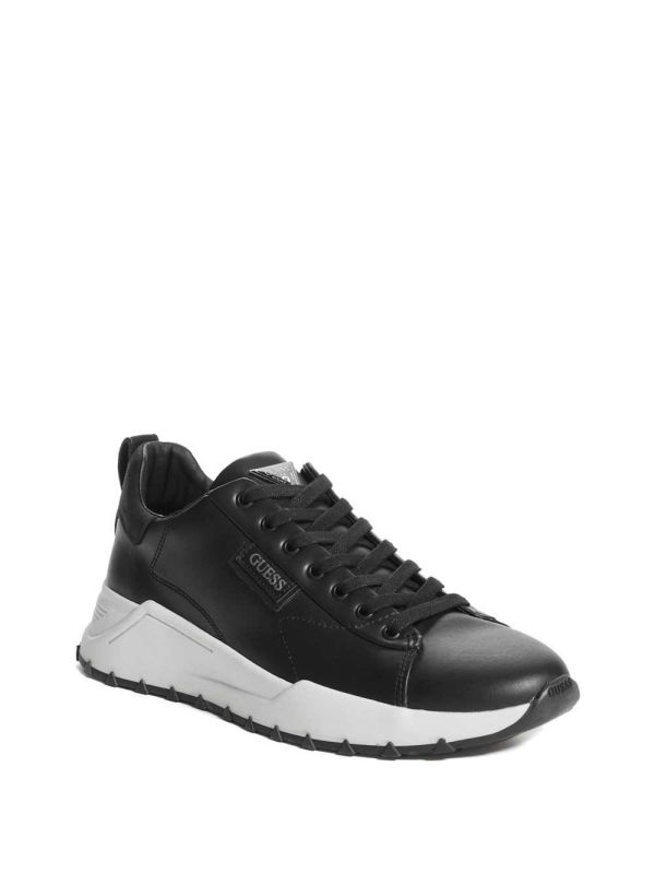 Black Men's Guess Luca Sneakers Australia Sale | 375GLBWCQ