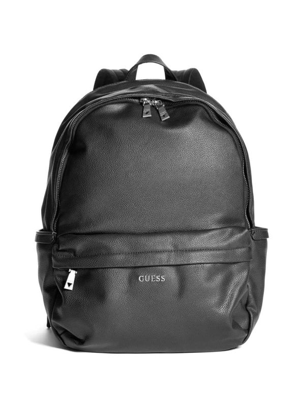 Black Men's Guess Riviera Compact Backpack Australia Sale | 647FCPBXK