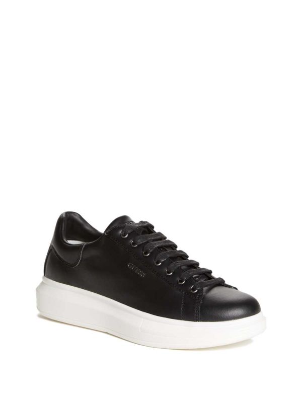 Black Men's Guess Salerno Low-Top Sneakers Australia Sale | 325BSACUF