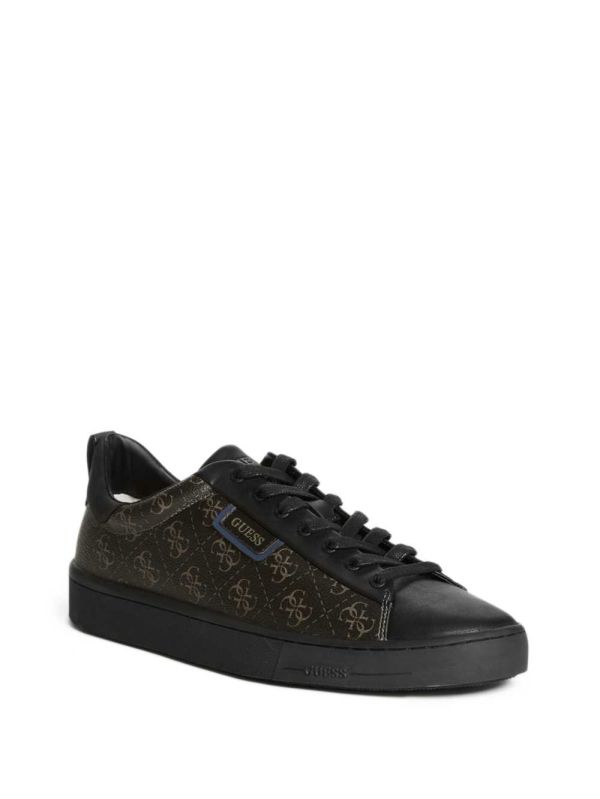 Black Men's Guess Vice Logo Low-Top Sneakers Australia Sale | 149CYZTWO