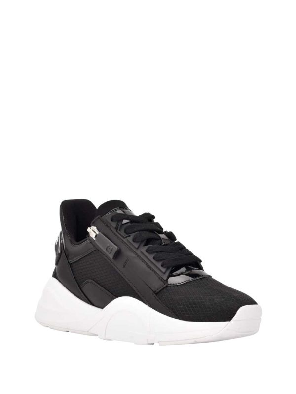 Black Women's Guess Bailian Side-Zip Sneakers Australia Sale | 976YPDEAR