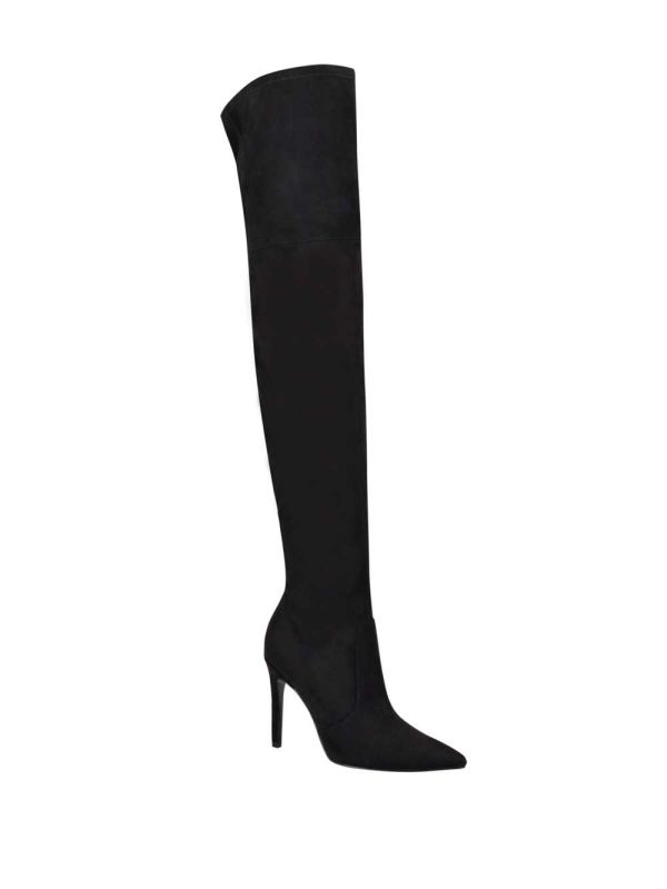 Black Women's Guess Bonis Faux-Suede Over-the-Knee Boots Australia Sale | 934VJRLAX