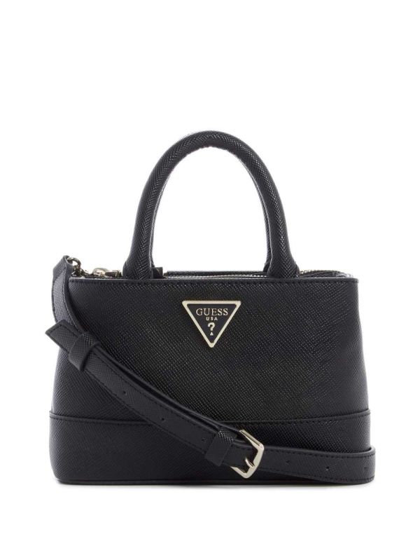 Black Women's Guess Cordelia Mini Satchel Bags Australia Sale | 452FGDRHB