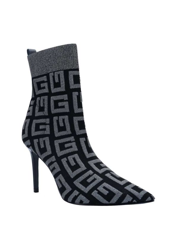 Black Women's Guess Dallyca G-Logo Sock Booties Australia Sale | 401KWEJZF