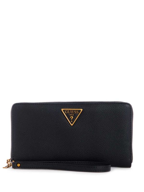 Black Women's Guess Destiny Check Organizer Wallets Australia Sale | 432RVEJMN