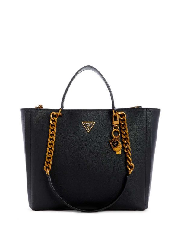 Black Women's Guess Destiny Society Tote Bags Australia Sale | 856HMNXTW