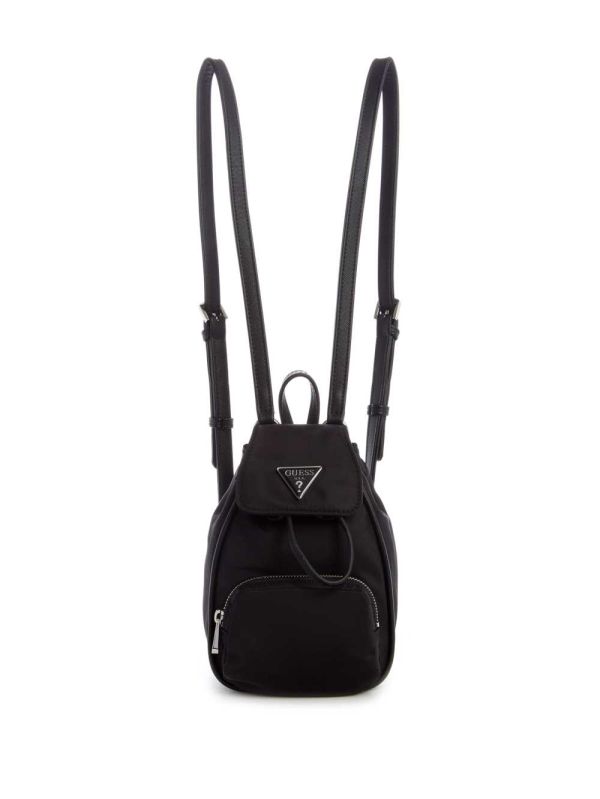 Black Women's Guess Little Bay Mini Backpack Australia Sale | 851HSWJOZ