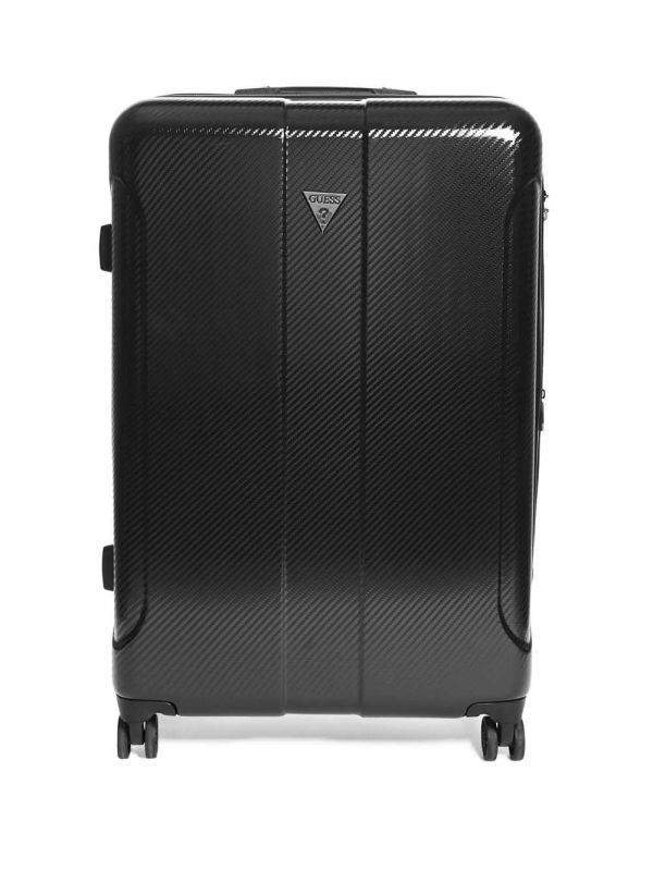 Black Women's Guess Lustre 28" Spinner Suitcase Luggage Australia Sale | 029NVIHUC