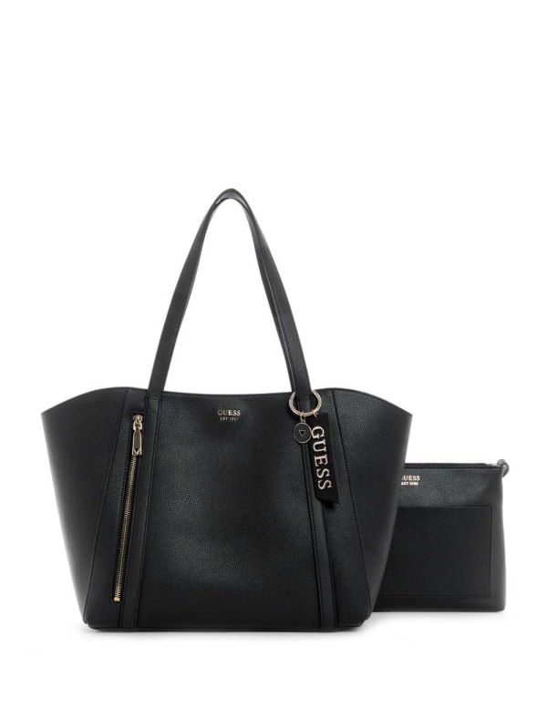 Black Women's Guess Naya Tote Bags Australia Sale | 624IPUEQH