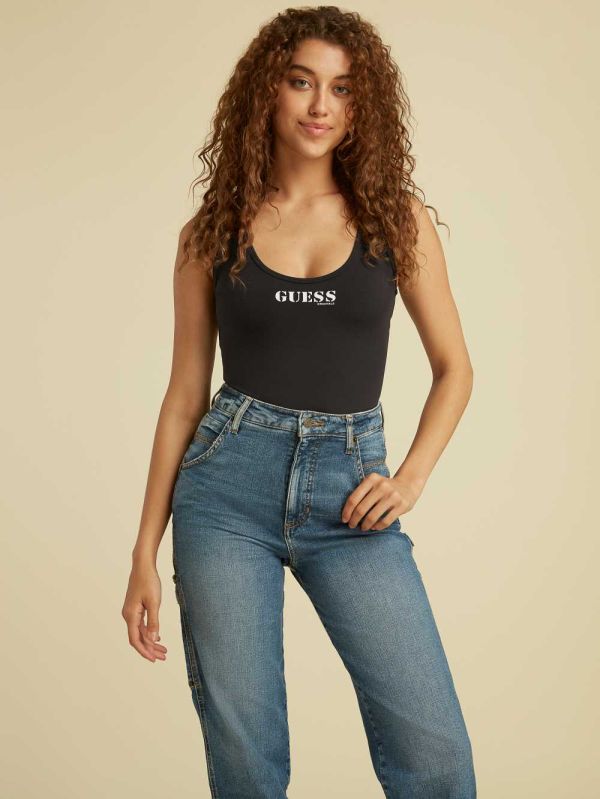 Black Women's Guess Originals Kit Bodysuit Australia Sale | 963AJWNVM