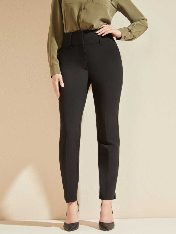 Black Women's Guess Shelly Pants Australia Sale | 934LCZUPK