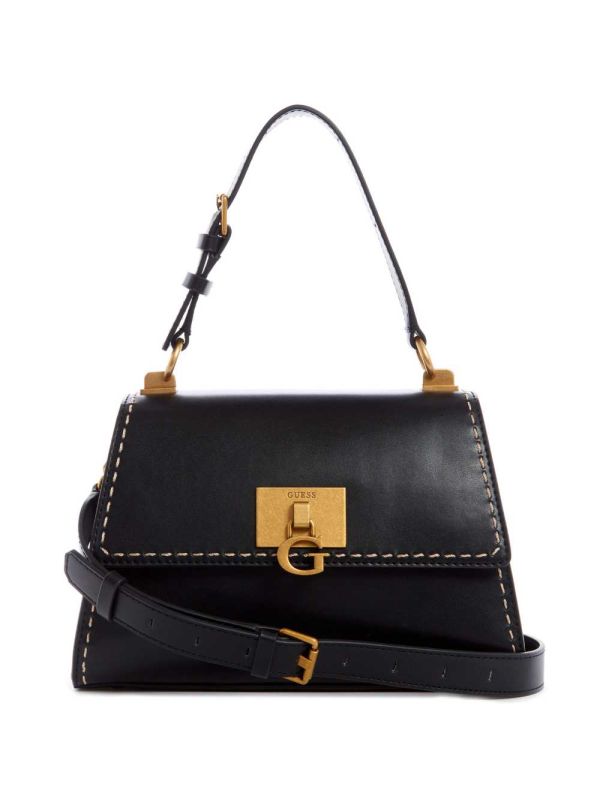 Black Women's Guess Stephi Top-Handle Bag Shoulder Bags Australia Sale | 417TYEFRH