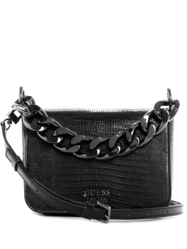 Black Women's Guess Tullia Mini Crossbody Bags Australia Sale | 850OMJDGQ