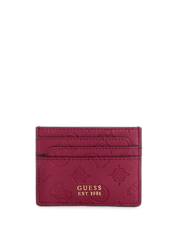 Brown Women's Guess Bea Card Holder Wallets Australia Sale | 791YXRDSE