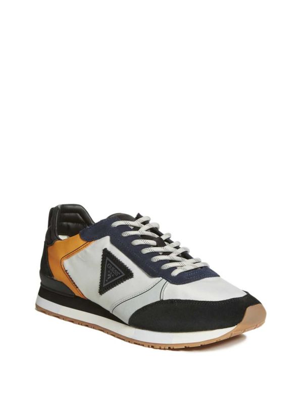 Dark Grey Men's Guess New Glory Sneakers Australia Sale | 792JRKAWE