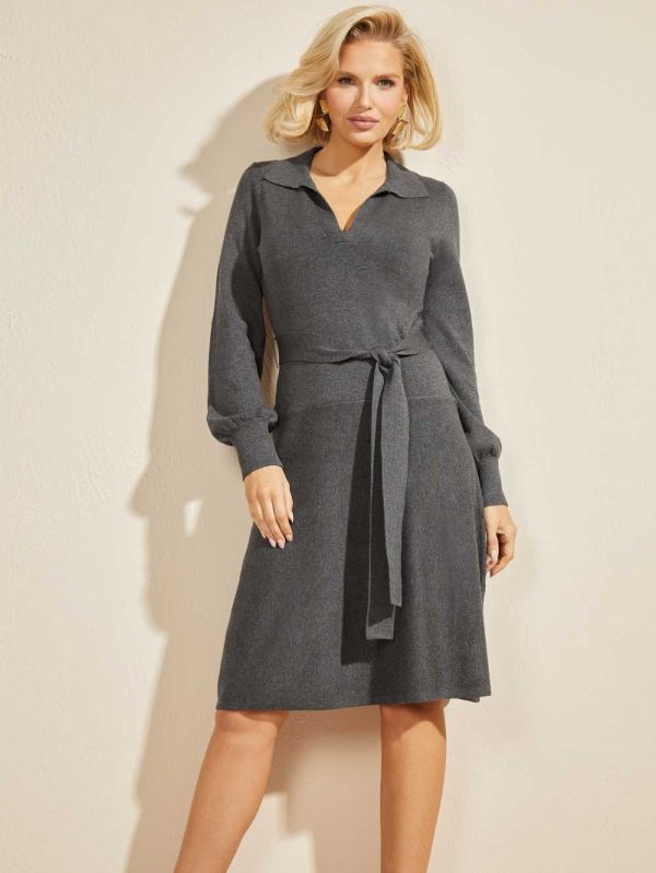 Dark Grey Women's Guess Brooklyn Dresses Australia Sale | 983WFVGUK