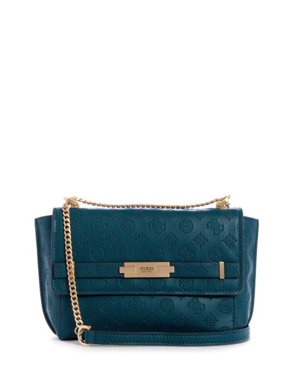 Deep Green Women's Guess Bea Convertible Crossbody Bags Australia Sale | 914SFGJXZ