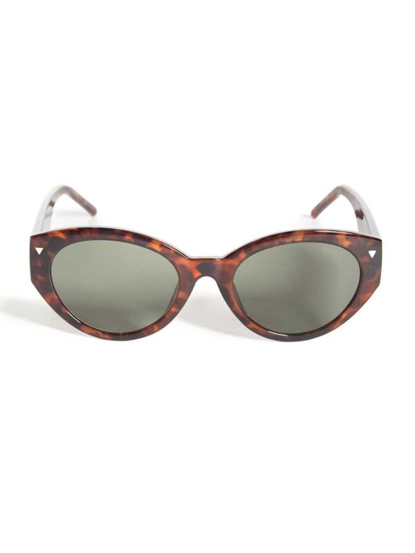 Flower Brown Women's Guess Originals x Anna Nicole Smith Sunglasses Australia Sale | 351WFRHGV