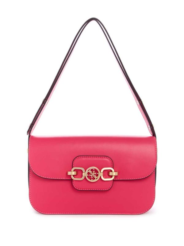 Fuchsia Women's Guess Hensely Convertible Shoulder Bags Australia Sale | 247ICBAJS