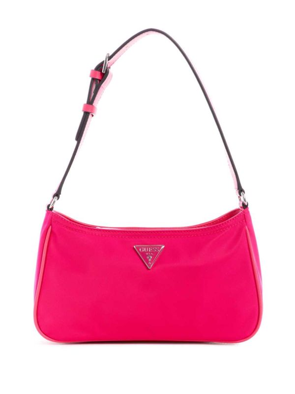 Fuchsia Women's Guess Little Bay Shoulder Bags Australia Sale | 684WAHLDX