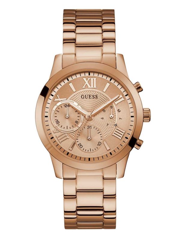 Gold Women's Guess Rose Gold-Tone Watches Australia Sale | 715MXYEAU