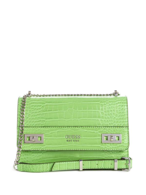 Green Women's Guess Katey Convertible Crossbody Bags Australia Sale | 461ZQCPUB