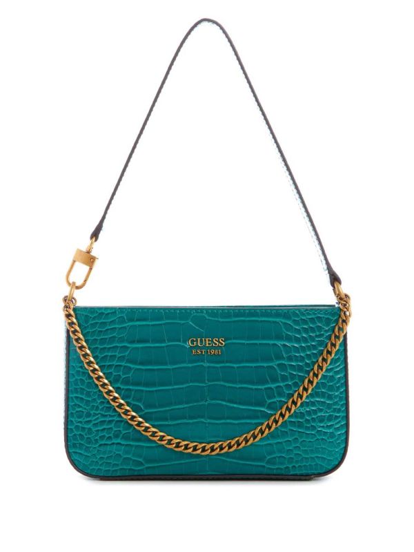 Green Women's Guess Katey Mini Shoulder Bags Australia Sale | 368FMYTKE