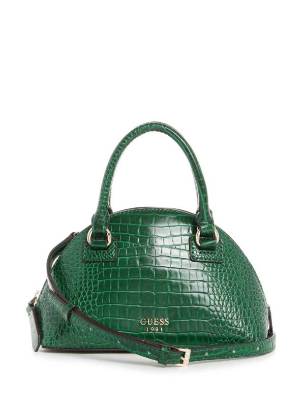 Green Women's Guess Shilah Small Dome Crossbody Bags Australia Sale | 032MDCQZB