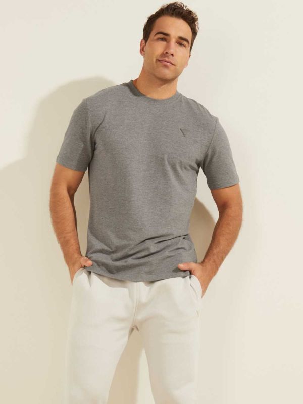 Grey Men's Guess Eco Hedley T-shirt Australia Sale | 491MEGQPC