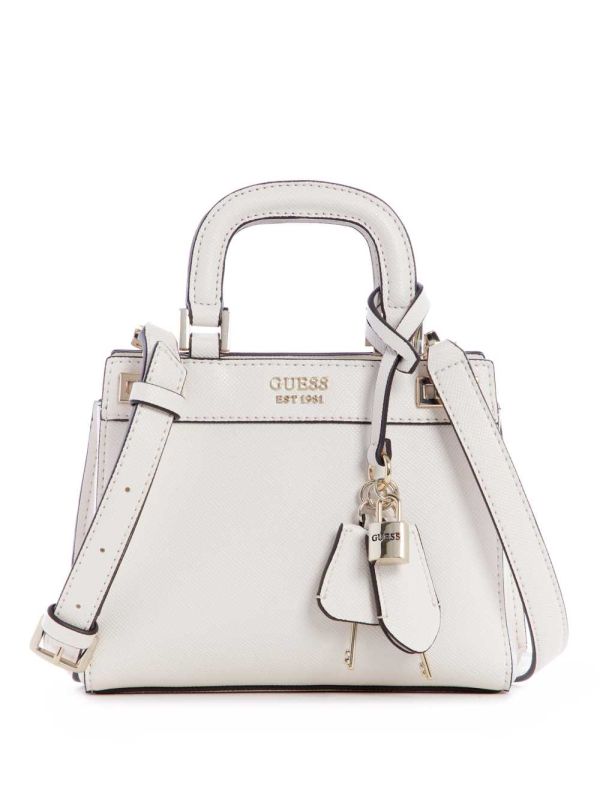 Grey Women's Guess Katey Mini Satchel Bags Australia Sale | 859NSAMWE