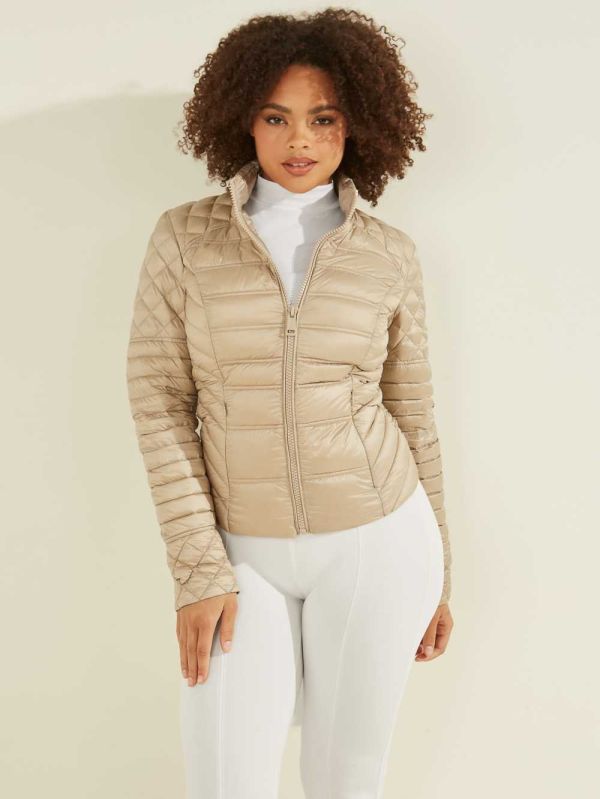 Grey Women's Guess Orsola Packable Down Jackets Australia Sale | 246KSWRVX