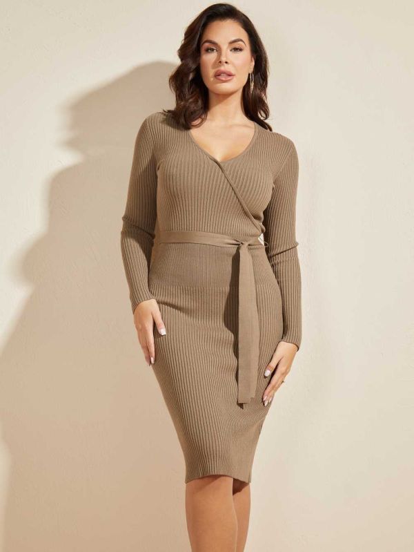 Grey Women's Guess Sebastian Dresses Australia Sale | 175ZOANYI