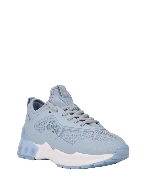 Light Blue Women's Guess Teckie Quattro G Sneakers Australia Sale | 725KMBQCS