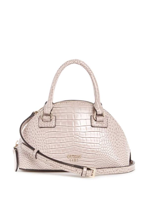 Light Pink Women's Guess Shilah Small Dome Crossbody Bags Australia Sale | 159CRBQJG