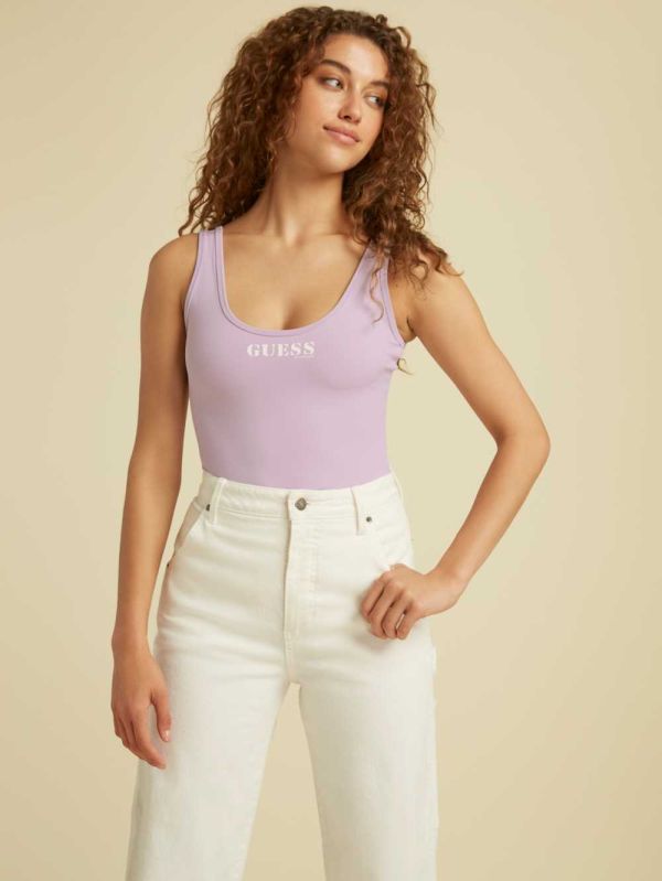 Light Purple Women's Guess Originals Kit Bodysuit Australia Sale | 897TVYWMJ