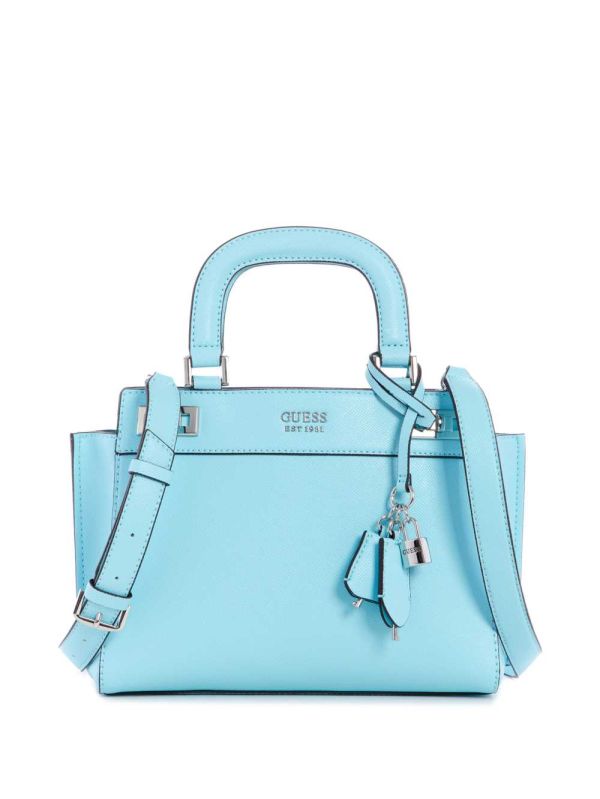 Light Turquoise Women's Guess Katey Girlfriend Satchel Bags Australia Sale | 495ZRKWDP