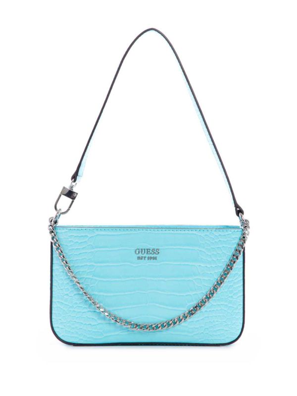 Light Turquoise Women's Guess Katey Mini Shoulder Bags Australia Sale | 419XAMWPH