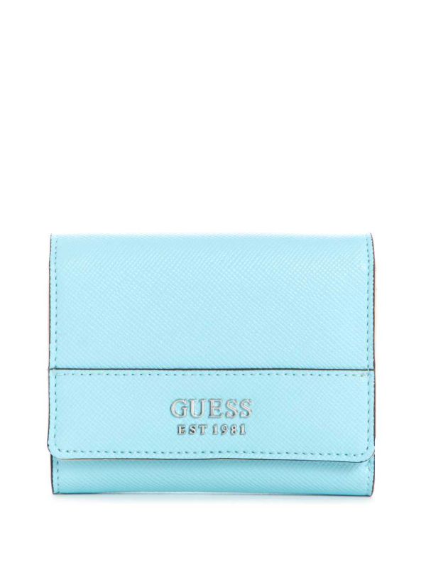 Light Turquoise Women's Guess Katey Trifold Wallets Australia Sale | 927QCRYGV