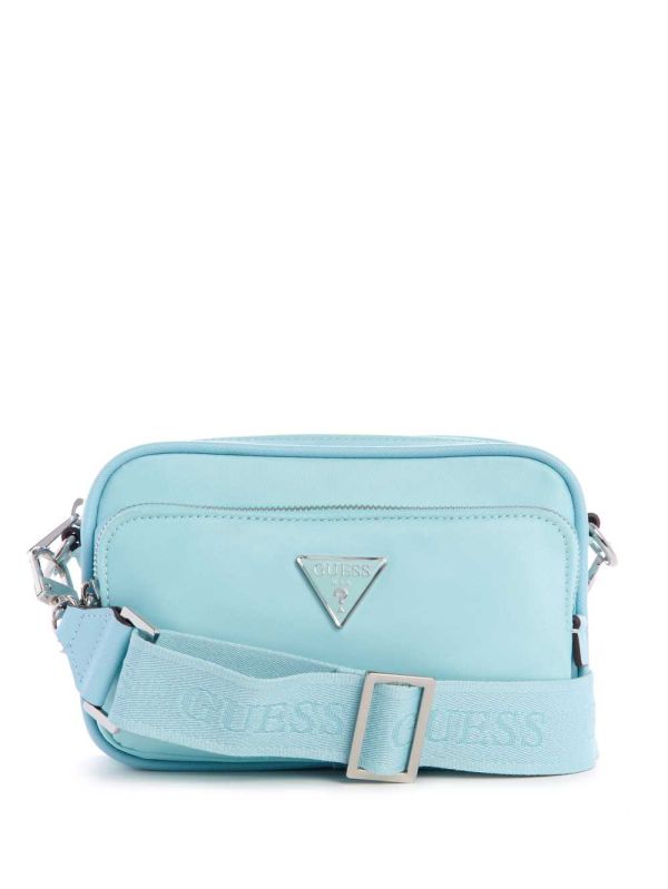 Light Turquoise Women's Guess Little Bay Camera Crossbody Bags Australia Sale | 274DRWJLK