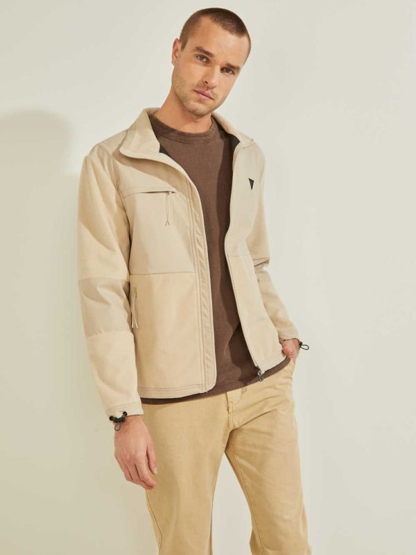 Light Yellow Men's Guess Loyd Jackets Australia Sale | 809MNVLGA