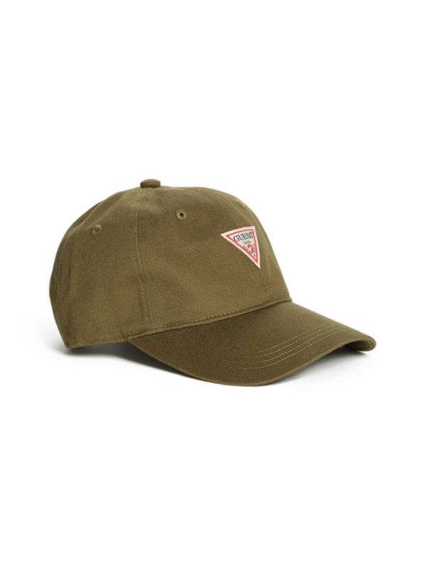 Olive Women's Guess Logo Baseball Hats Australia Sale | 571YCSFJA