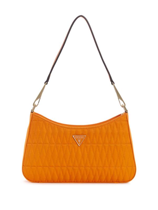 Orange Women's Guess Layla Shoulder Bags Australia Sale | 243VHQZGK