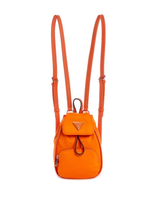 Orange Women's Guess Little Bay Mini Backpack Australia Sale | 352LUFYHG