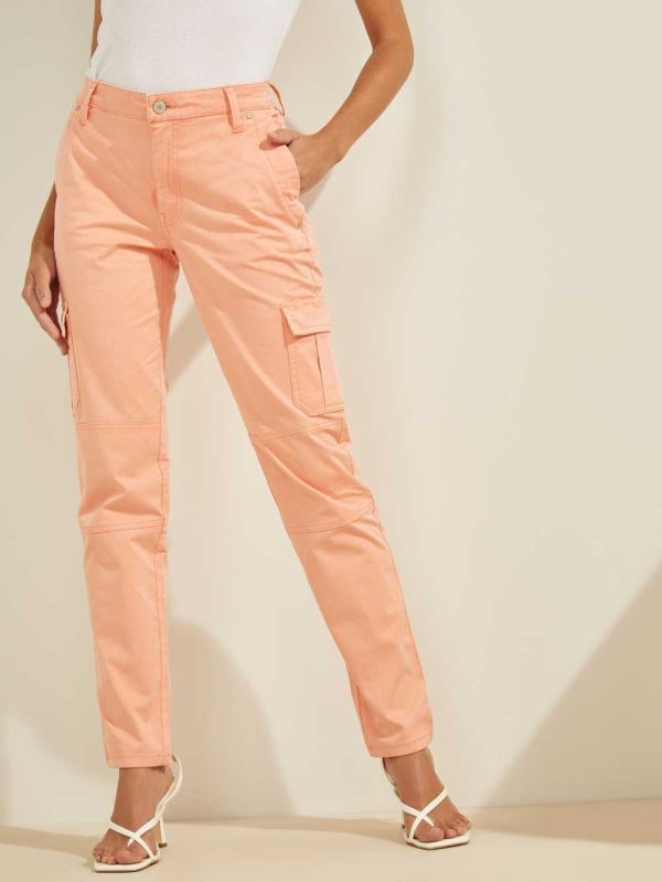 Orange Women's Guess Sexy Cargo Pants Australia Sale | 385UILWQY