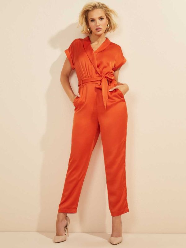 Orange Women's Guess Sophie Jumpsuit Australia Sale | 729VRYLHU