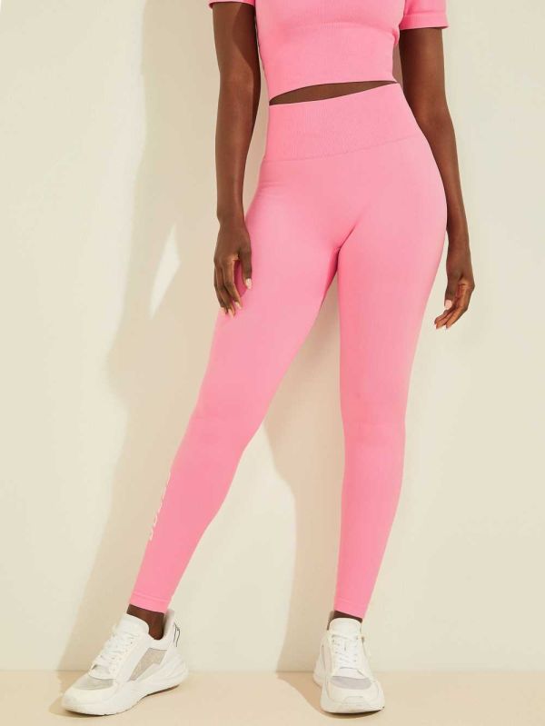 Pink Women's Guess Alma Seamless Leggings Australia Sale | 857MLHZIU