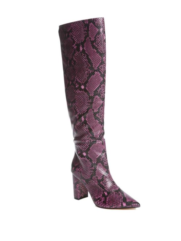 Pink Women's Guess Ladie Snake Boots Australia Sale | 987GMZPWV