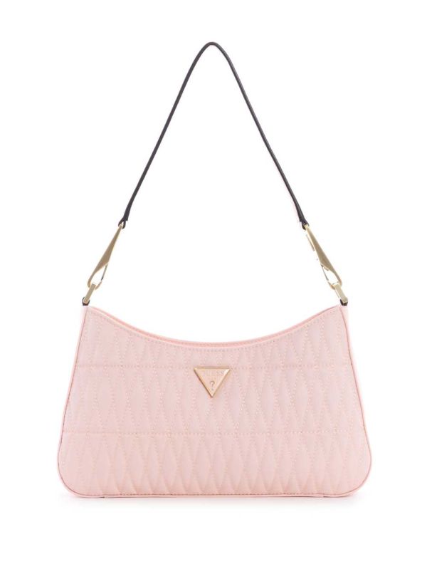 Pink Women's Guess Layla Shoulder Bags Australia Sale | 647PZFBQO